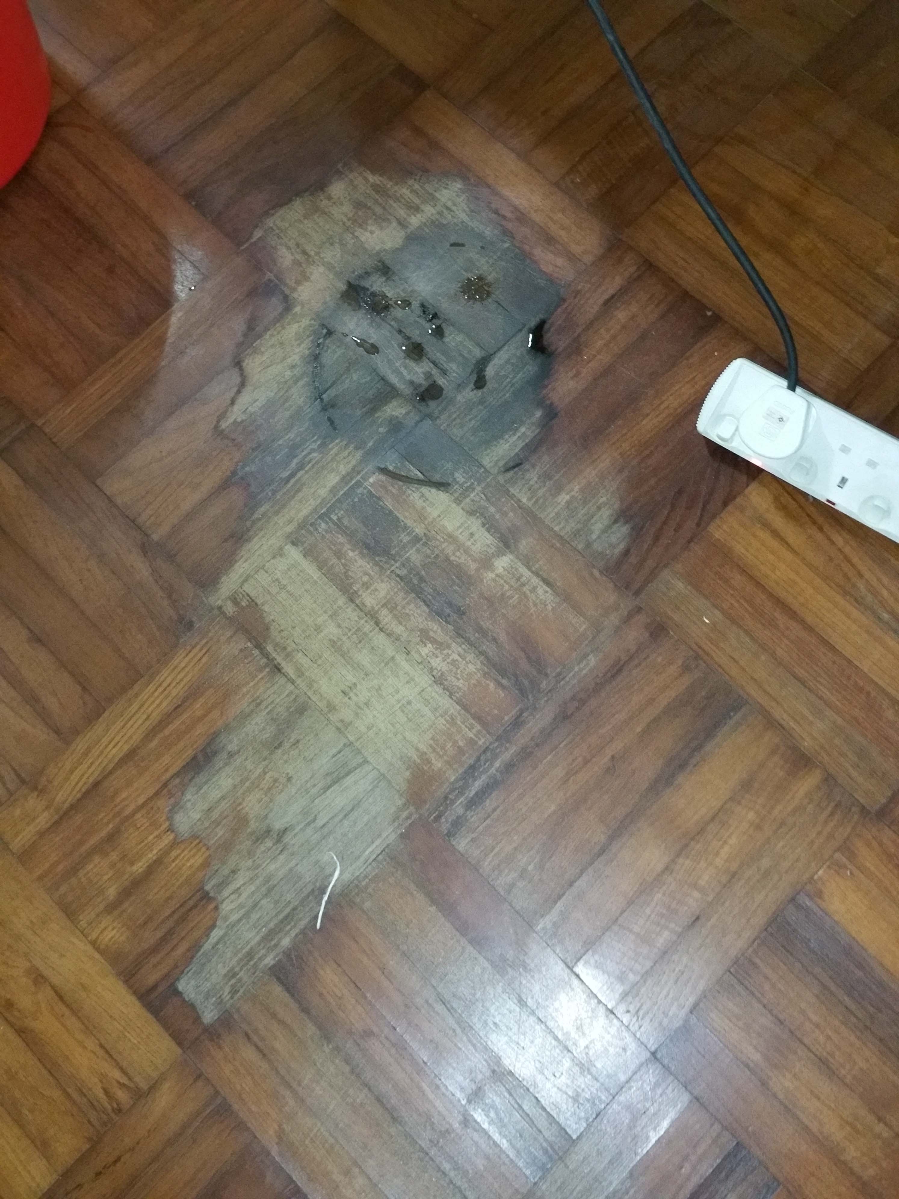 16. inter-floor leak. damage to downstairs timber floor..jpg